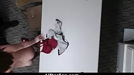 Suspect lily jordan flees but officer forces her to cum and releases her