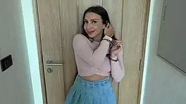 She Flees To My Room Holding Handcuffs I Order Her To Open Her Legs For Silence