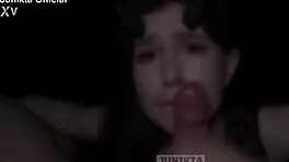 That vampire costume makes her suck sperm so teasingly