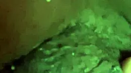 black lynn ties ponytail to suck my huge cock deep