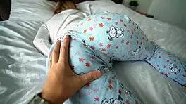 Blonde Teen Fantasizes About Rough Blowjob And Creampie Orgasm In Bedroom.