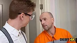 Debt4k russian blonde pays debts with tight pussy and asshole in double penetration 😍