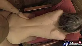 The young thief Nina gets punished with intense fucking in a European hardcore scene.