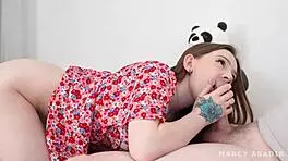 my hot girlfriend rides my cock and i cum on her