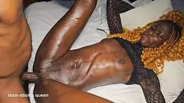 Skinny Sarah returns for hardcore fucking, bending over in doggystyle with big cock.