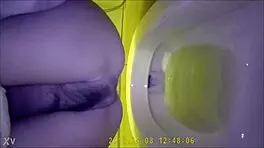 Asian Teen Pees in Toilet