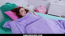 Skinny teen stays home and lets older man fuck her POV