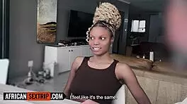 Busty Ebony Amateur Railed Roughly After Date With Euro Tourist