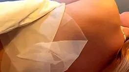 Cum on her face when she came over for the night