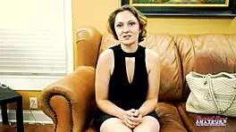 Brunette Hottie Nikki P Sucks Cock And Gets Wet Pussy And Ass Fucked