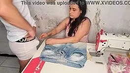 Married Brazilian Housewife Performs Rough Blowjob on Client, Leaving His Big Cock Hard