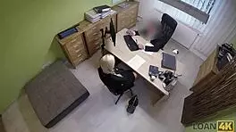 Loan4k sex casting happens in office by naughty agent.