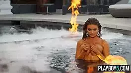 Blonde Teen 18+ Playboy Model Brittney Shumaker Strips With Big Natural Tits!