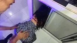 Latina's big ass pounded in pantry