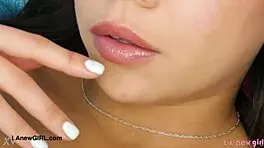 Super Cute Brunette Teen 18+ Shows Her Sexy Body