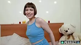 Eighteen-year-old sandy cheeks desperately craves cock in this perfect18 scene