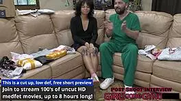 Doctor's new scrubs lead to nurse's masturbation and gaping