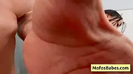 lovely teen brunette with nice natural big boobs banged from behind in bathroom - gaby ortega jmac