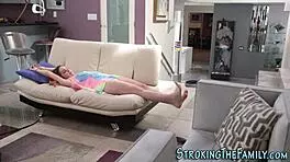 teen gets facial from mature man in hardcore scene