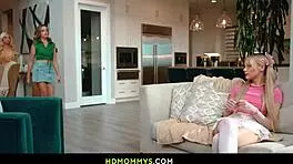 why are these lesbian stepmoms spanking each other so passionately?