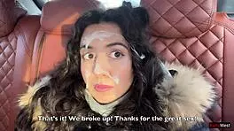 katty west wants to fuck her boyfriend in a car in public one last time before they break up