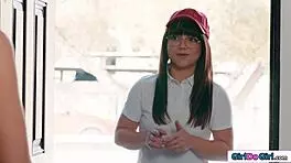 Straight Teen Gf's Pussy Tastes Explored in Lesbian Fun