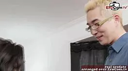 british skinny brunette teen feels nervous yet excited trying porn