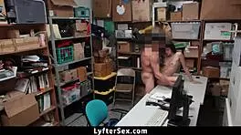 Troublemaking Babe Gets Punished in Mall Backroom