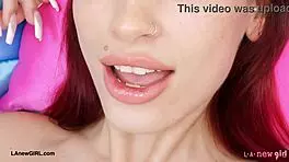 Striking Red-Haired Beauty Shows Her Body in Amateur Casting Interview