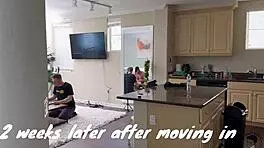 beautiful blonde takes two huge cocks deep