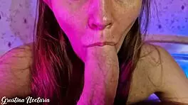 Intense reversed cowgirl fuck and deep blowjob with big cock