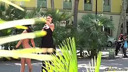 Curvy Petite Euro Babe On The Streets!