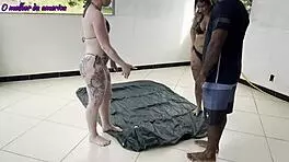 boy did he do well after helping two whores with a very easy task to make up for it they let him fuck them hard