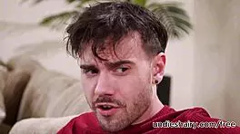 teen brunette in a performance with ryder rey