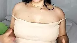 Hot latina babe seduces with tight creamy pussy orgasm in homemade scene