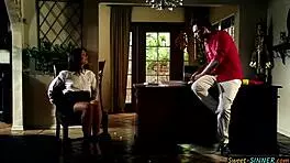 Watch this babe get her pussy ravaged in sweaty action!