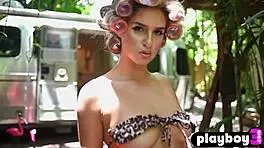 Perfect Blonde Teen 18+ Kayci Darko Posing In The Camper And Exposed Stunning Natural Body