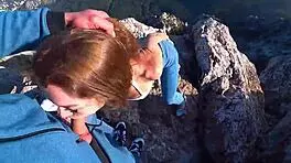 Risky Public Fuck On A Cliff Amateur Mia Bandini