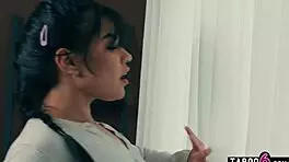 Teen Surprises Delivery Girl with Strapon