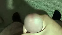 i masturbate my young cock with intense handjob strokes