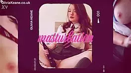 brunette instructs cock wanking in nightie