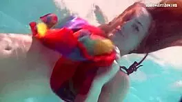 Redhead Nikita Vodorezova Takes A Quick Bath Underwater
