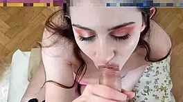 Cum in my mouth with dirty talk, i swallow all your sperm