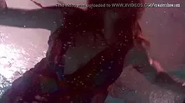 Redhead Nikita Vodorezova Takes A Quick Bath Underwater