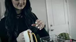 Cutthroat young woman outsmarts coworker with blowjob and doggystyle after work