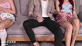 No Mom Will See Us! Innocent Teen 18+ Stepdaughter Taboo