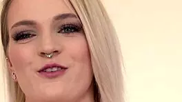 Sex video casting with leggy blondie Carly Rea fingering and masturbating to make you cum