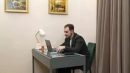 Slut Pleases Boss With Blowjob Cum