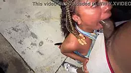 trucker married girl sucks my dick in the parking lot like a lot lizard she a truck stop slut