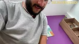 Beautiful girl breaks in with spectacular blowjob and cum swallowing